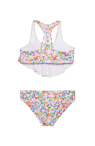 Image of Hobie Girls' Flounce Bralette and Side Tie Hipster Bottom Swimsuit Set