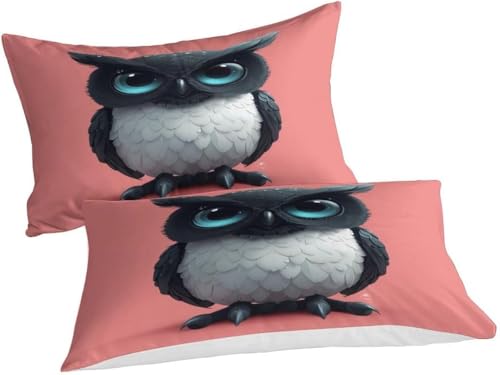 Housse de couette chouette zippée 260x240 pour un lit double confortable - 4