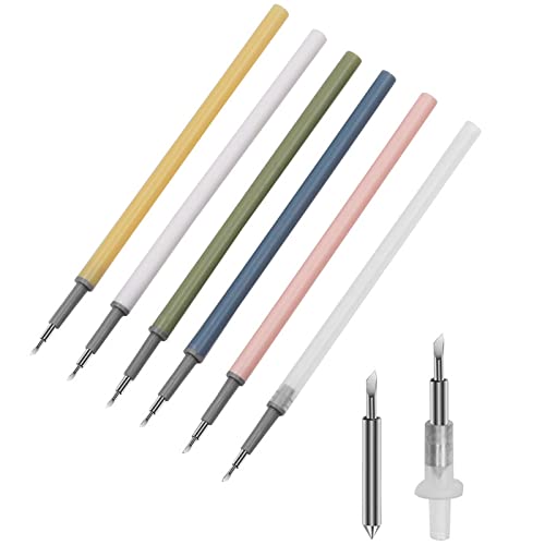 Precision Paper Cutter Pen Refills - Tungsten Steel Cutter Head Refills for Exacto Knife Cutting Craft Tool Pen, 16 PACK