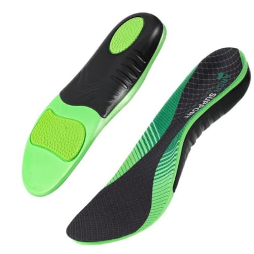 Plantillas para hombres y mujeres, plantillas atléticas que absorben los golpes, soporte ortopédico para el arco, material EVA, almohadillas planas resistentes al desgaste para correr, caminar