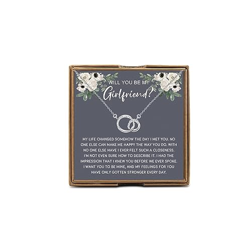 OKEYCH Will You Be My G-friend Idea Gift Will You Be My G-friend Necklace G-friend Proposal Jewelry Creative Ways To Ask A G Out Gift (Be My G-friend Jewelry)