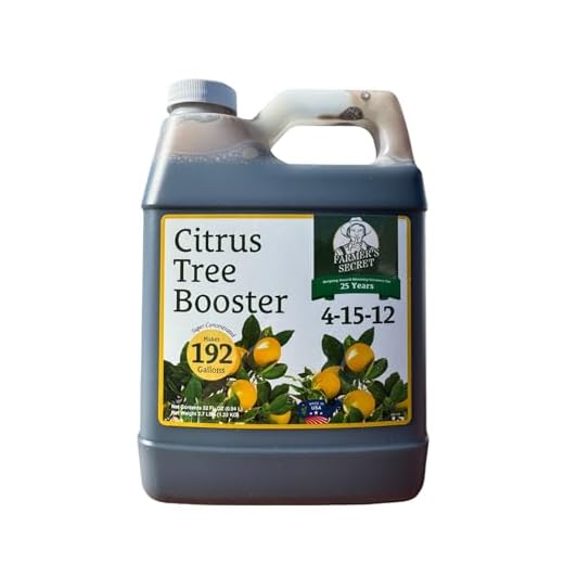 Farmer's Secret Citrus Tree Booster Fertilizer (32oz) - Super Concentrated - Formulated for All Citrus Trees Including All Types of Lemons, Limes, and Oranges - Outdoor and Indoor/Container Trees