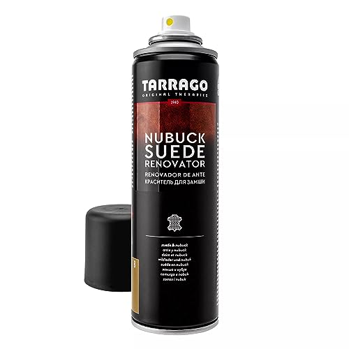 Tarrago, Trattamento Spray per camoscio, Unisex, 250 ml Trattamento e lucidante per Scarpe (Etichetta in Lingua Italiana Non Garantita), Marrone (Brown (Ochre 08)), M-L