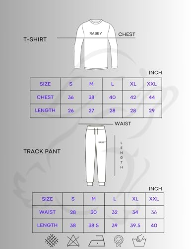 Image of RABBY Men Trendy Full Sleeve Track Suit Co-ord Sets