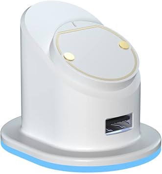 EZYEZII Mosue Power Metal RGB Stander Charging Dock Stander RGB MOD for Logitech GPW GPX G903 G502 Superlight Electronic Sport White