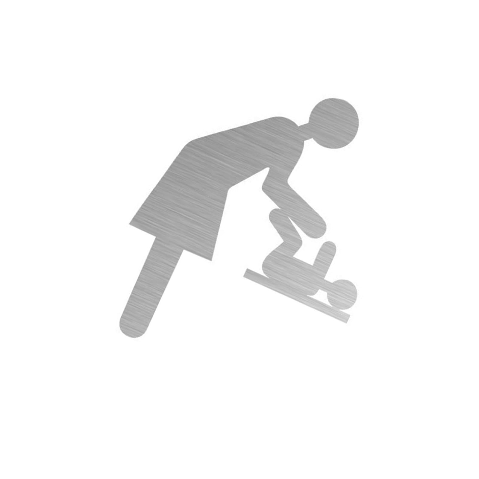 Xjdzineq Changing Station Sign,Restroom Signs for Business Baby Stations Restroom with Double Sided Tape Gift Baby Station