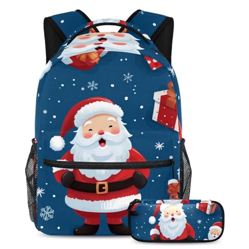 Sac à dos écolier Noël multicolore pour le collège et les sorties