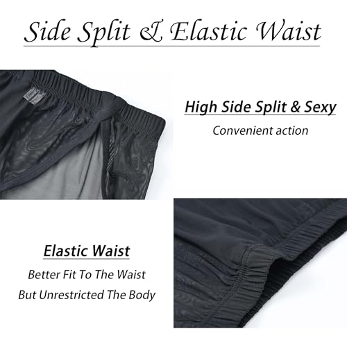 Mens Split Sides Underwear Sheer Sexy Men Thong Bulge Enhancing Pouch G-String Underwear T-Back3