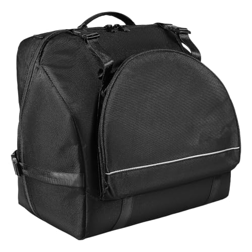 Vaguelly Accordion Bag, Padded 48/60/72 Bass Piano Gig Bag Backpack with Shoulder Straps, Accessories Bag, Accordion Case Instrument Carrying Bag, Black