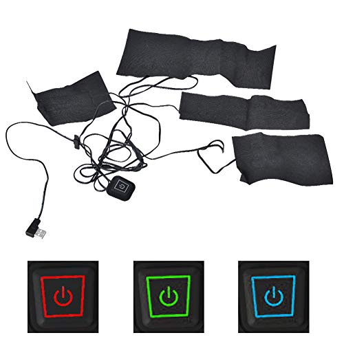 Colete aquecido de inverno, 3 engrenagens Colete aquecido de controle de temperatura, aquece rapidam