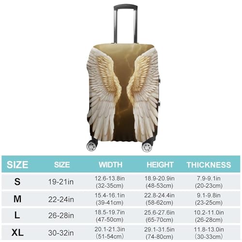 Angel Wing Luggage Cover, Washable Elastic Suitcase Cover Protector Fit 18-32 Inch Luggage2