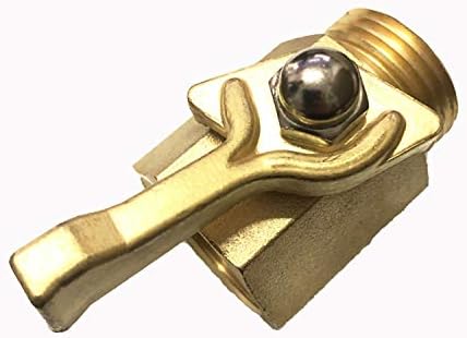 Miniatura 3 de YOUHO Válvula de cierre de manguera de jardín de latón, 34 de pulgada, paquete de 2 con 2 arandelas de manguera