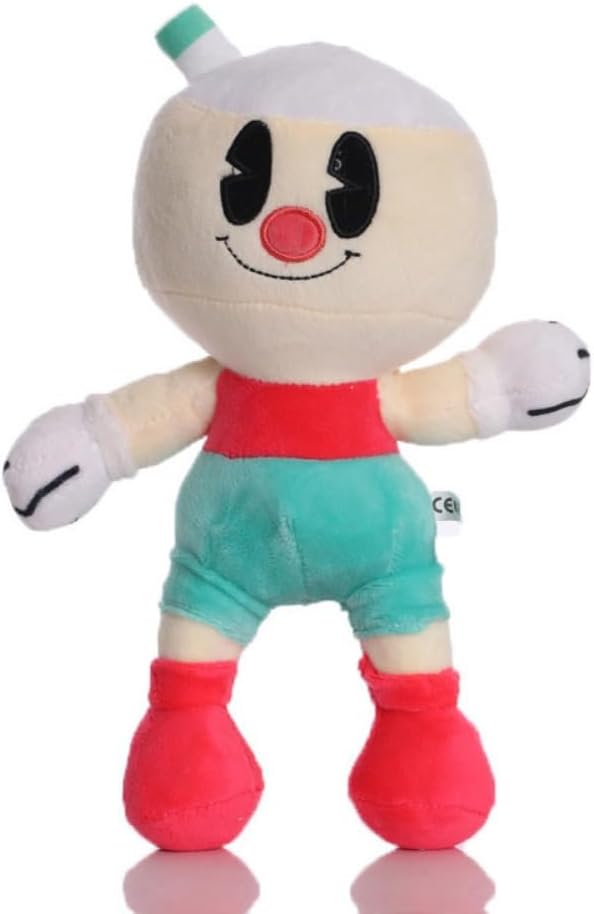 Cuphead Plush Toy Cuphead Mugman King Dice Ms.Chalice Puphead Figure Doll Fans Collection Stuffed Toys (D)