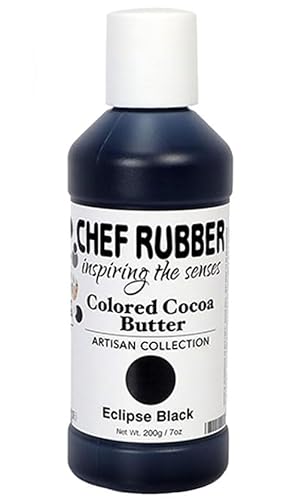 Chef Rubber Cocoa Butter, Artisan Collection - Eclipse Black 7 Ounce