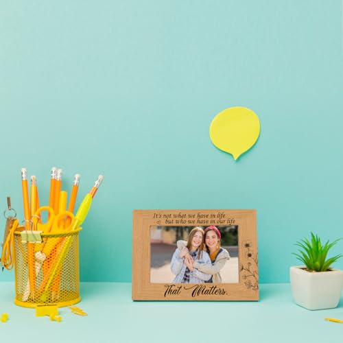 Family-Decor-Friendship-Gift-for-Friends-Apart-Its-Not-What-We-Have-in-Life-but-Who-We-Have-in-Our-Life-that-Matters-Photo-Gifts-Wooden-Picture-Frame-Wall-Tabletop-Display-46-Inches-Photo Family Decor Friendship Gift for Friends Apart Its Not What We Have in Life but Who We Have in Our Life that Matters Photo Gifts Wooden Picture Frame Wall Tabletop Display 46 Inches Photo