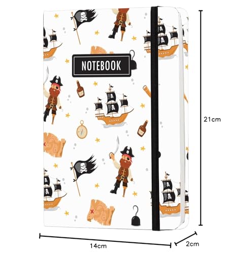Image of COI A5 Unruled Funky Notebook 192 Pages | 80 Gsm Paper | Natural Shade Journal | Elastic Band Closure