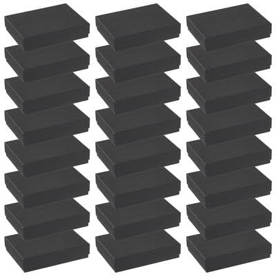 Celebrate It Small Black Frame Boxes 6\"x8\"x1.75\" Paper Gift Boxes for Photos, Keepsakes & Special Occasions, 24 Pack