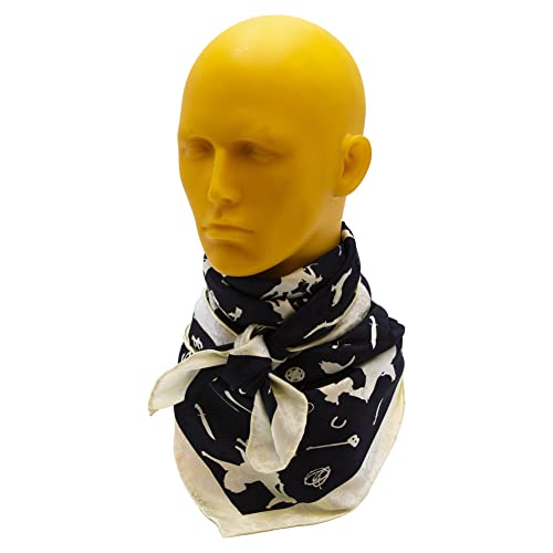 WYOMING TRADERS Unisex Adult Cowboy Silhouette Regular Lightweight Breathable Jacquard Silk Scarf4