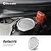 Bevinsee Washer Fluid Reservoir Cap 61667007970 Compatible with E46 320i 323i 325i 330i 1999-2006, E46 320d 330d 2001-2006, Aluminum, Silver