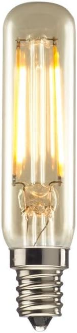 Bulbrite 776904 (Pack of 10) 2.5W LED T6 2200K Filament Nostalgic E12 Fully Compatible DIMMING Light Bulb