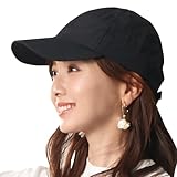 [アントレ] キャップ レディース シンプル 帽子 シンプルキャップ / 30-0010（撥水ナイロン：ブラック）