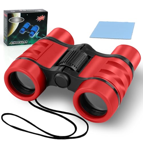 OSDUE Binocolo per Bambini - Compatto Binocolo, Mini Portatile Bambini Binocolo, Giocattoli Regalo Ottimale per Bambino e Bambina, per Bird Watching Campeggio Escursionismo Attività All'aperto