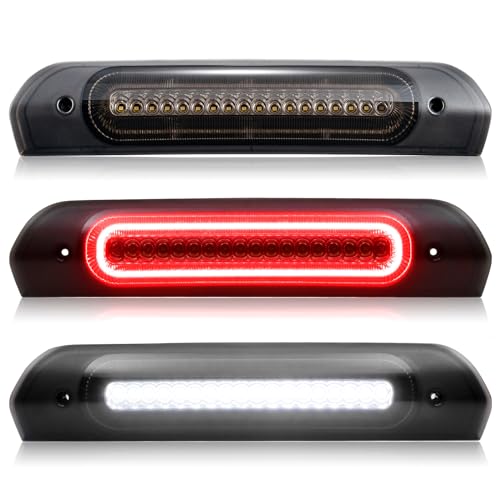 LUDARM LED Strobe 3rd Brake Light Compatible with 2002-2008 Ram 1500 2003-2009 Ram 2500 3500 third brake cargo lights Smoke Lens