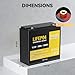 12V 20Ah Deep Cycle LiFePO4 Battery,12 volt lithium phosphate battery for Camping，Fish Finder, Scooter, Security System, Ride on Toys Automotive Replacement Batteries，UPS etc Rechargeable Lit