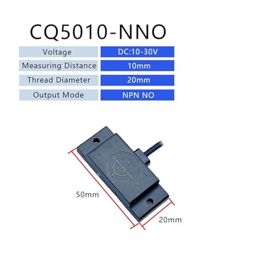Capteur de commutation inductif Q20 CQ5010-NNO format carré pour automatisme - 2