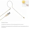 Headset/Headworn Microphone - 4 Pin Mini XLR Head Microphone for Shure Wireless System & Bodypack Transmitter Beige Single Earhook Omnidirectional Headset Head Mic