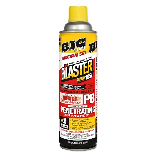 PB Blaster Penetrating Oil Spray Big Shot 18 oz Aerosol Cans (1-Pack) Rust Remover & Bolt Loosener for Stuck Nuts Bolts & Rusted Parts Penetrating Catalyst for Automotive & Mechanical Use