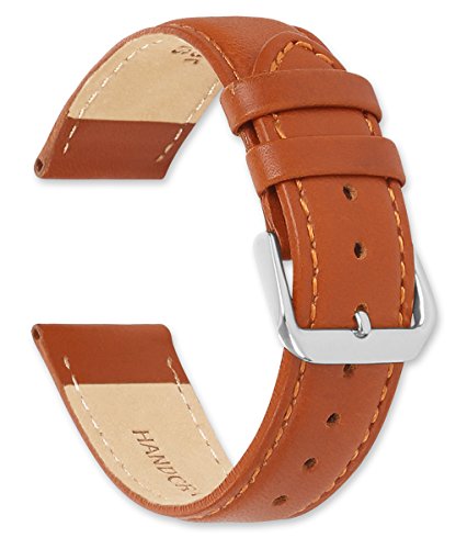 deBeer Stage Coach Leather Watch Strap/Watch Band - Choice of Color & Width - 10, 12, 14, 15, 16, 17, 18, 19, or 20mm