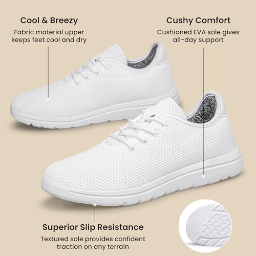Mens Walking Shoes Slip-on Casual Non Slip Tennis Shoes Ultra Lightweight Breathable Fashion Sneakers2