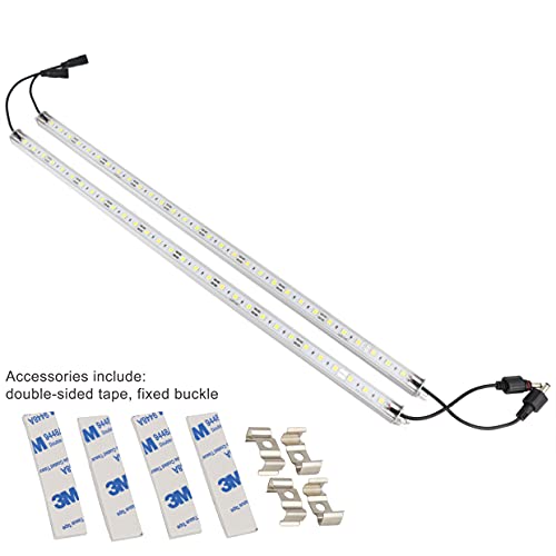 Ledenet Two 20" Blue Led Bar Aluminum Lighting 12V Dc 30Leds 5050 Grow Light- Aquarium Led Strip For Fish Tanks Waterproof Ip67 #TOP2