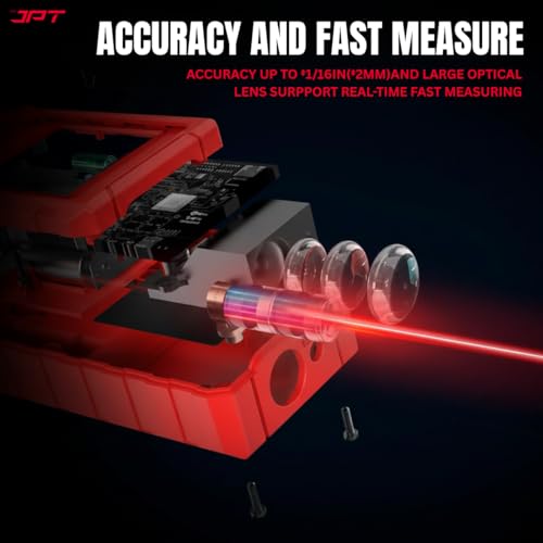 Image of JPT 70M Laser Distance Meter | Professional Digital Measuring Tool with Area, Volume & Pythagorean Calculation | Backlit Display, Continuous & Unit Conversion Modes