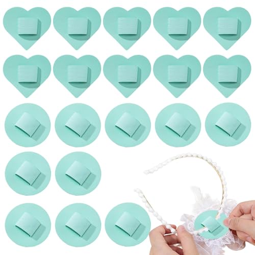 Felt Hair Band Pad, Headband Base, 20-Piece Elastic Pads with Soft, Creative Craft Feature with Easy Decoration, Hair Accessory 