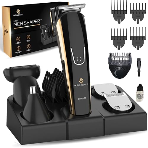 Wellshave 5 in 1 Barttrimmer Pro - Multifunktionaler Body Trimmer Herren - Länge Verstellbar