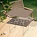 Yiju Portable Camp Table for Outdoor Use, Ideal for Hiking and Picnics, Khaki