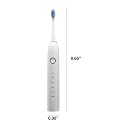 GIZMORAC Electric Toothbrush for Adults with 5 Modes, 4 Brush Heads, Rechargeable with 4 Hours Charge Lasting up to 25 Days, Power Toothbrush, White gallery image