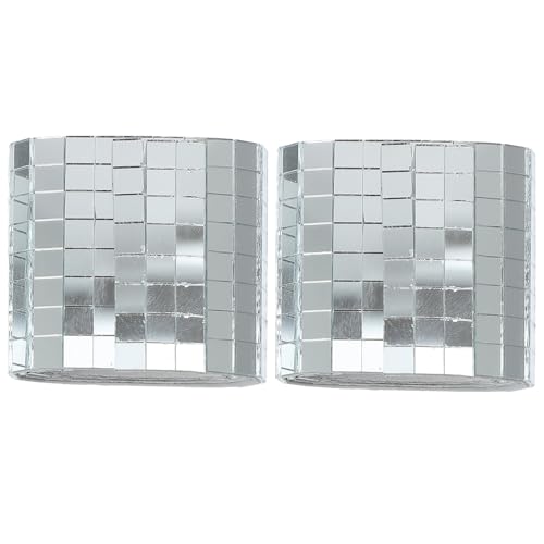 MAGICLULU Autocollants Miroir En Carrelage Adhésifs 4cm x 30cm En Fibre De Verre Auto-adhésifs Pour Déco Murale Intérieure La Cuisine Salle De Bain Lot De 2 Rouleaux Solide