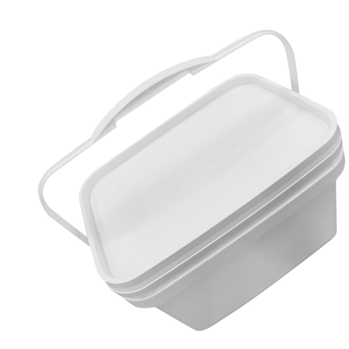 Secchio per Vernice in PP con Coperchio e Manico Contenitore Vuoto Multipurpose per Pittura e Stoccaggio Resistente e Portatile per Uso Esterno e Interno