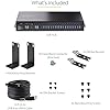 StarTech.com 16-Port Industrial USB 3.0 Hub 5Gbps, Metal, DIN/Surface/Rack Mountable, ESD Protection, Terminal Block Power, up to 120W Shared USB Charging, Dual-Host Hub/Switch, TAA