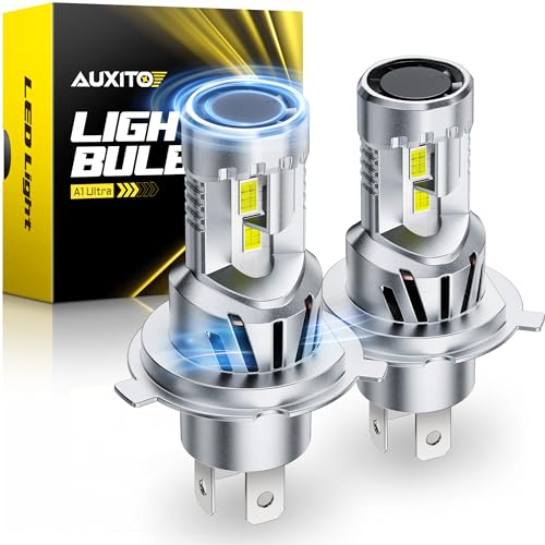 AUXITO H4 LED Bulb, 9003 Light Bulbs, 48000LM, Long Lasting, Dual Turbo Cooling Fan, Plug N Play, 3MIN Installation, 50000+hrs Lifespan