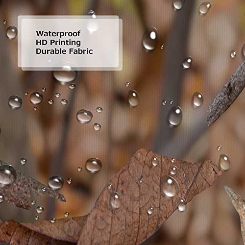 Coveimes Hunting Camo Shower Curtain For Bathroom, Realistic Camouflage Seamless Pattern Safari Decor Bath Curtains, Wild Forest Woodland Fabric Bathroom Accessories Sets With Hooks, 72 X 72 #TOP3