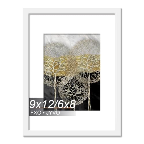 Fxojyvo 9x12 Picture Frame for Photo Poster Horizontally/Vertically
