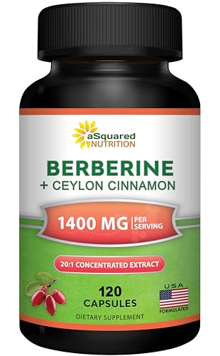 aSquared Nutrition Berberine with Ceylon Cinnamon Supplement