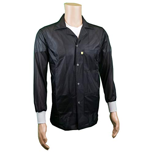 ESD Jacket 90% Polyester Medium Weight Black