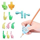 Silicone Pencil Grips for Kids Handwriting for Preschool, Ergonomic Writing Aid Grip Trainer Posture Correction Finger Grip for children, Adults, Students Special Needs