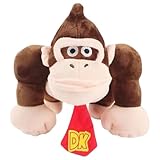 【Perfekte Größe】 Donkey Kong Plüschtier kuschelig weich die Plüschfigur ist 23 cm groß, Unser Donkey Kong Gorilla liebt gemeinsame Spieleinheiten, in denen ihr ausgelassen toben könnt. Wenn ihr beide müde seid und eine Pause braucht, bietet er dir eine starke Schulter zum Anlehnen.