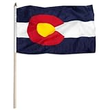 US Flag Store Colorado Flag, 12 by 18-Inch